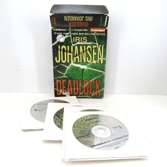 Iris Johansen Brilliance Audio On CD Lot of 2 Deadlock, and Pandora's Daughter - Picture 3 of 6